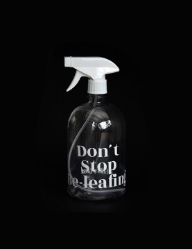 Pulverizador para plantas de 1L con el texto "Don't Stop Be-leafing"