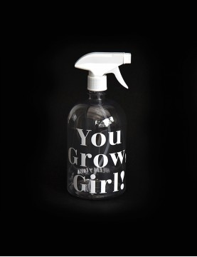Pulverizador para plantas de 1L con el texto "You grow, girl".